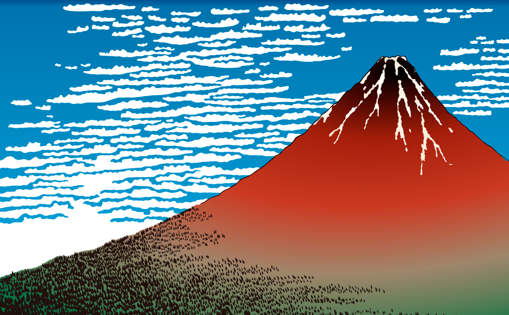 富嶽三十六景 凱風快晴